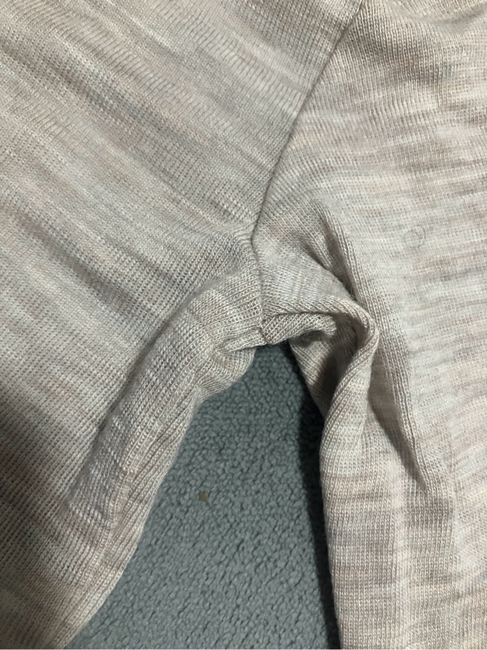 H&M 100% Wool Baby Bodysuit – 2–4M – Oatmeal – Like New - Picture 6 of 10
